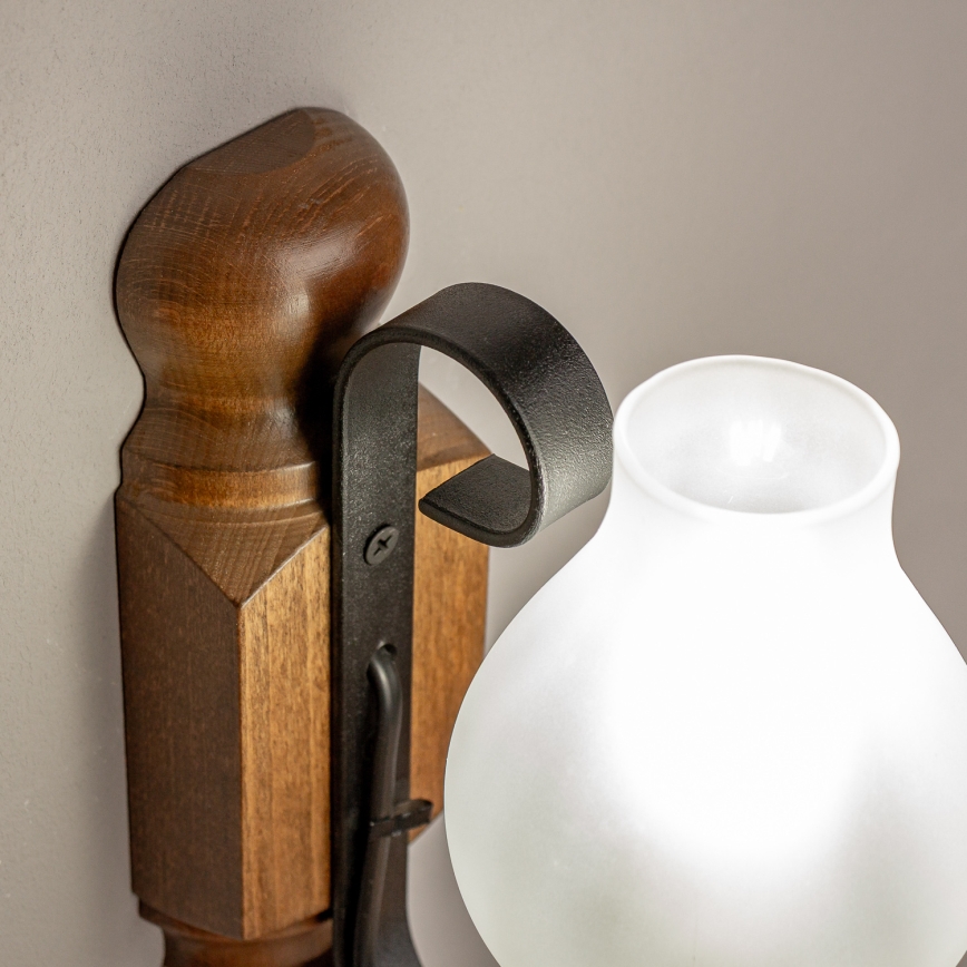 Brilagi - Wall light RUSTIC 1xE14/40W/230V beech/walnut