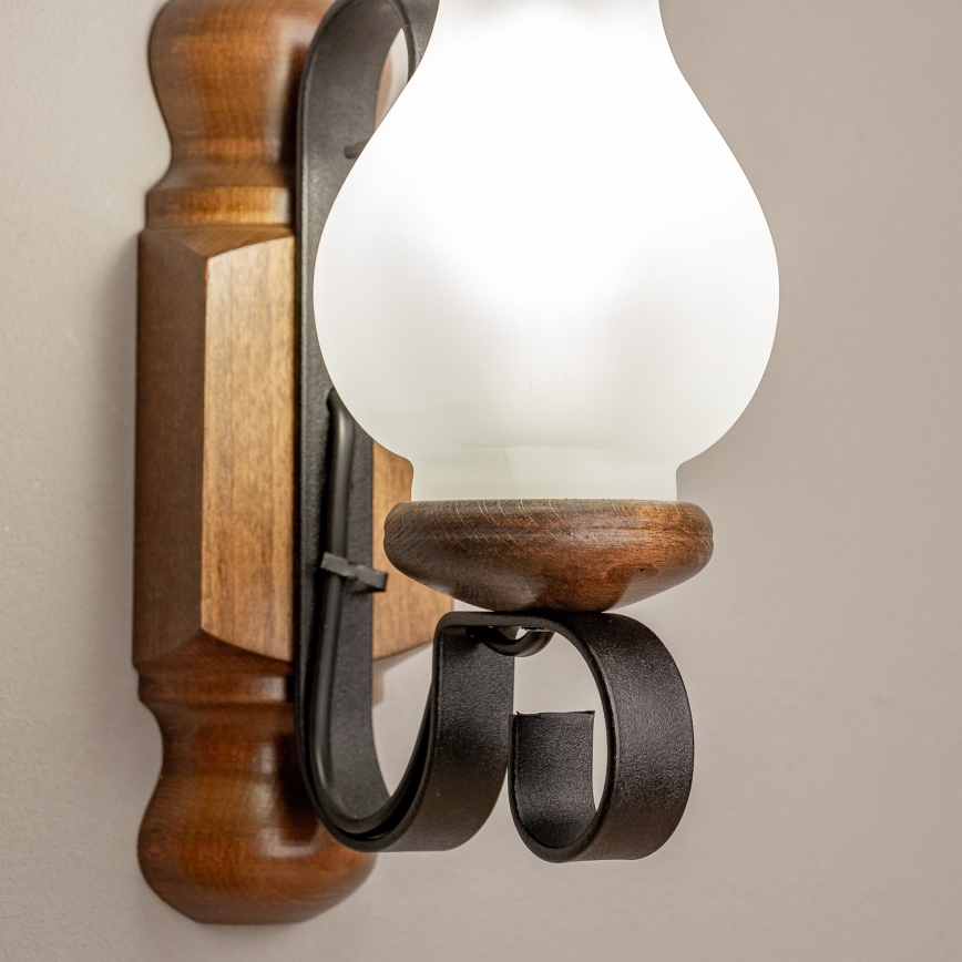 Brilagi - Wall light RUSTIC 1xE14/40W/230V beech/walnut
