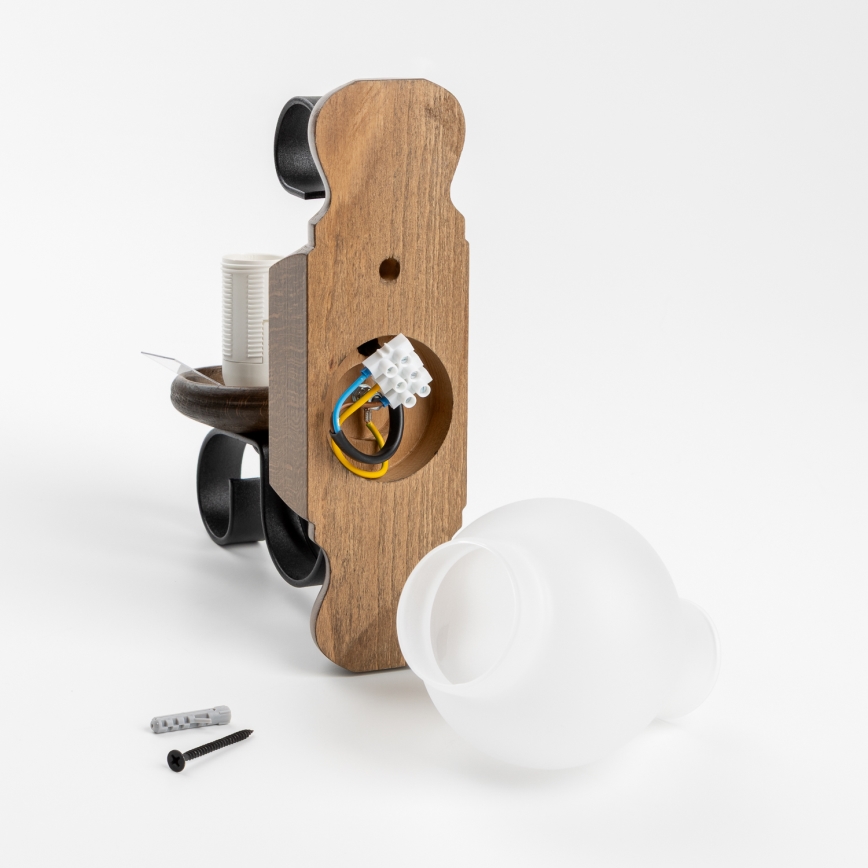 Brilagi - Wall light RUSTIC 1xE14/40W/230V beech/walnut