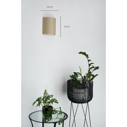 Brilagi - Wall light SEMI 1xE27/15W/230V beige