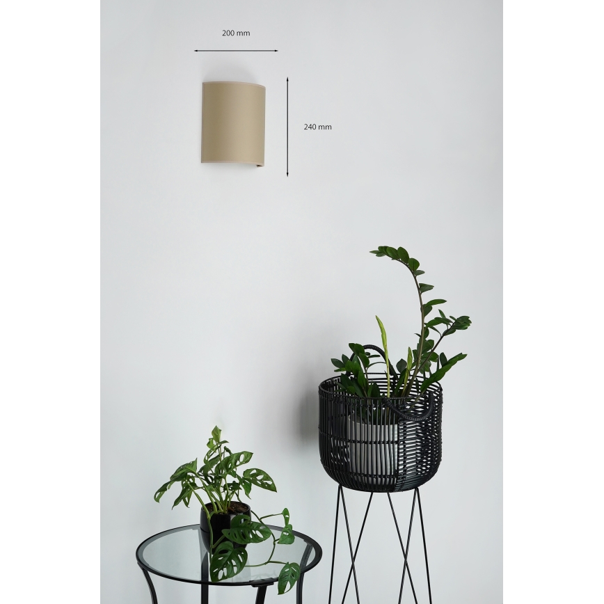 Brilagi - Wall light SEMI 1xE27/15W/230V beige