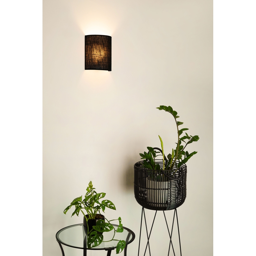 Brilagi - Wall light SEMI 1xE27/15W/230V black