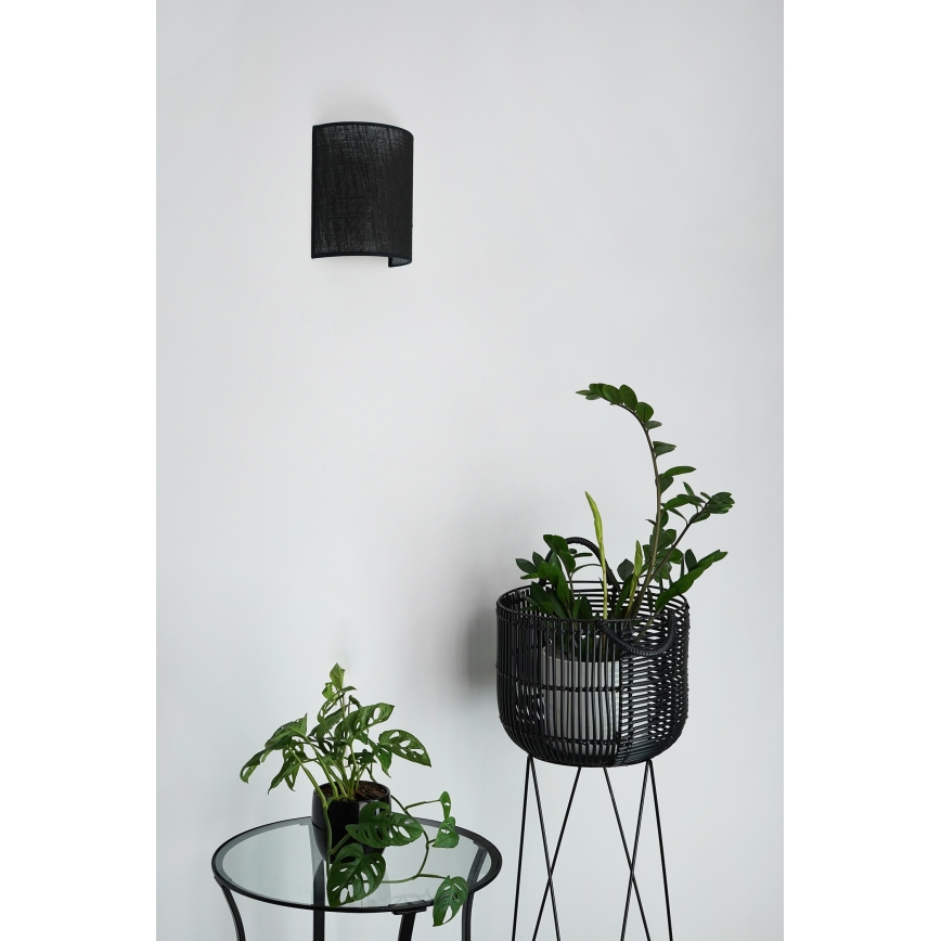 Brilagi - Wall light SEMI 1xE27/15W/230V black