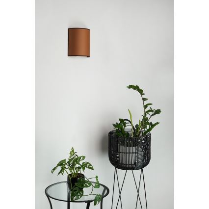 Brilagi - Wall light SEMI 1xE27/15W/230V brown