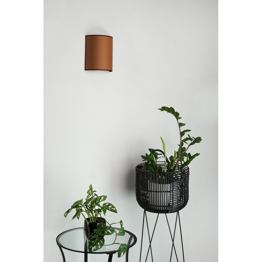 Brilagi - Wall light SEMI 1xE27/15W/230V brown