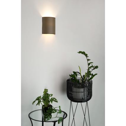 Brilagi - Wall light SEMI 1xE27/15W/230V brown