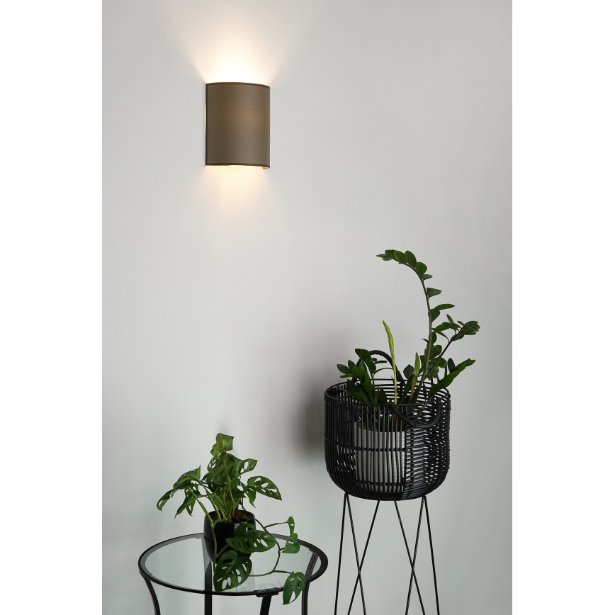 Brilagi - Wall light SEMI 1xE27/15W/230V brown