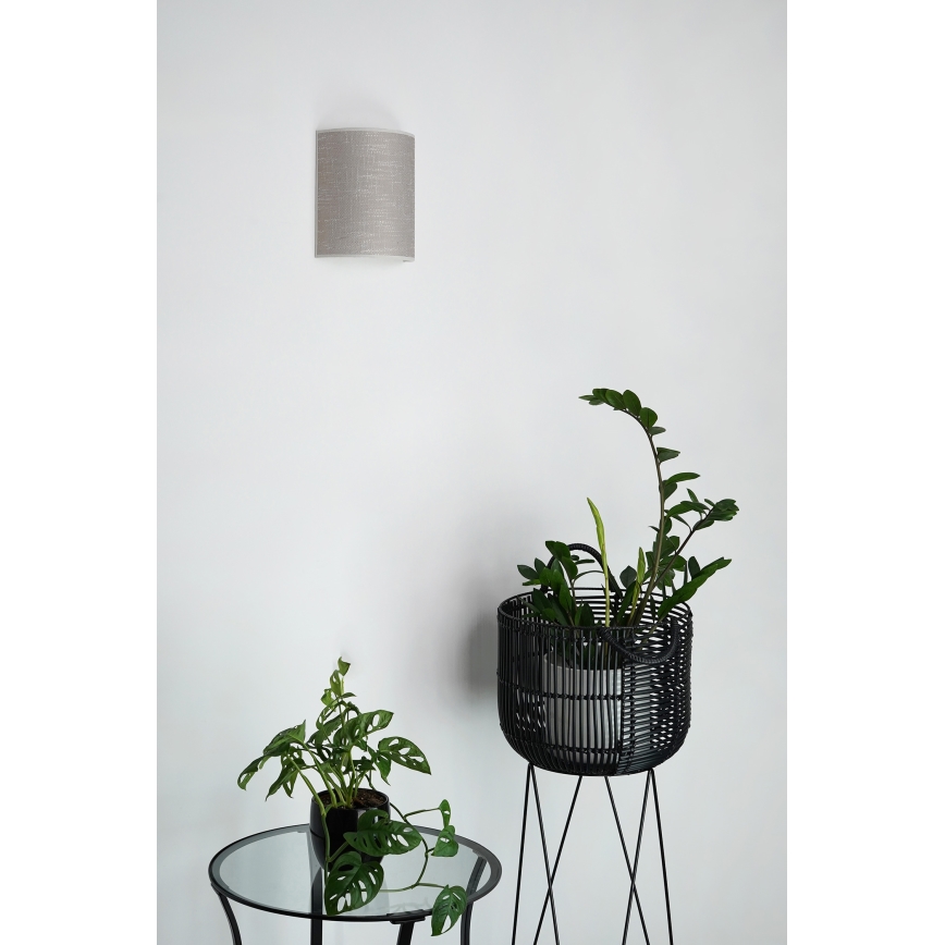 Brilagi - Wall light SEMI 1xE27/15W/230V dark grey
