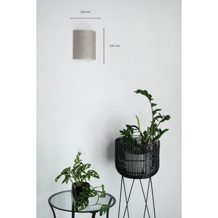 Brilagi - Wall light SEMI 1xE27/15W/230V dark grey