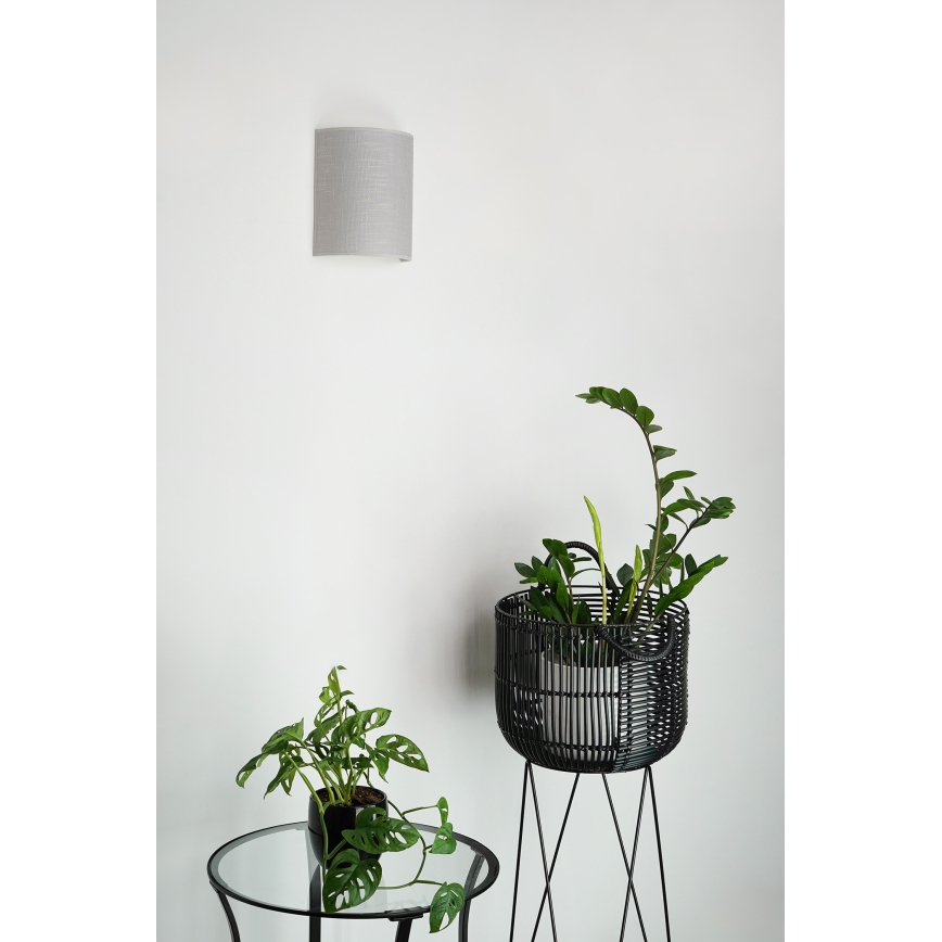 Brilagi - Wall light SEMI 1xE27/15W/230V grey