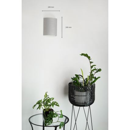 Brilagi - Wall light SEMI 1xE27/15W/230V grey