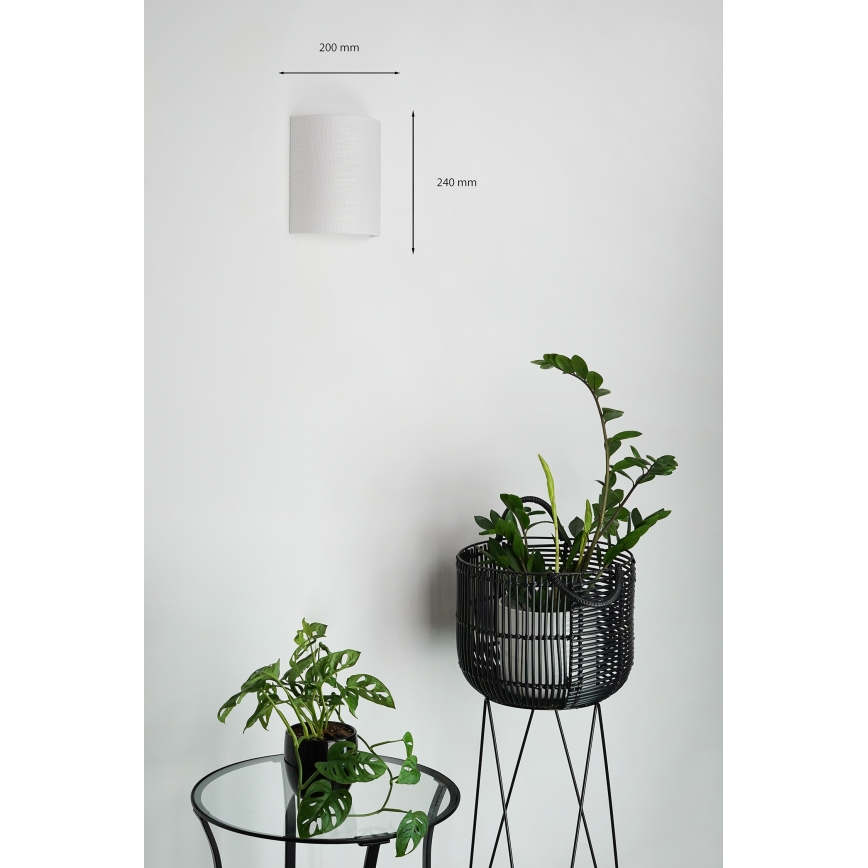 Brilagi - Wall light SEMI 1xE27/15W/230V light grey