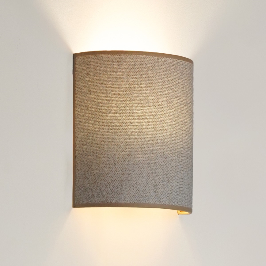 Brilagi - Wall light SEMI 1xE27/15W/230V light grey