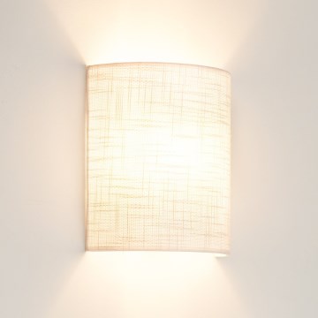 Brilagi - Wall light SEMI CIRCLE 1xE27/15W/230V light grey