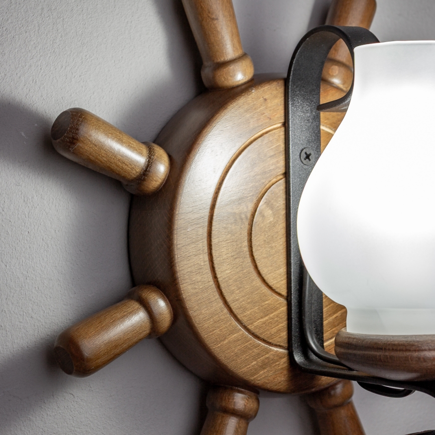 Brilagi - Wall light TIMONA 1xE14/40W/230V beech/walnut