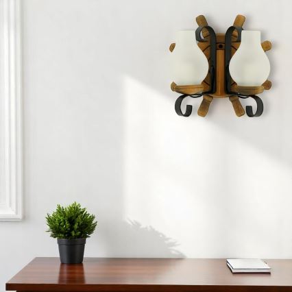 Brilagi - Wall light TIMONA 2xE14/40W/230V beech