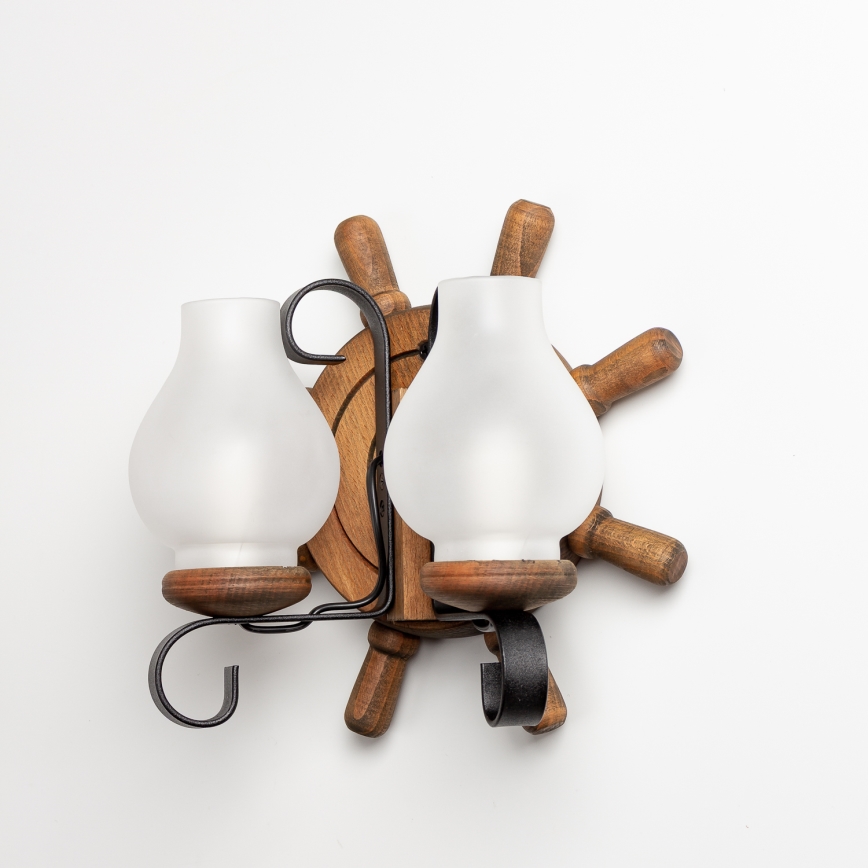 Brilagi - Wall light TIMONA 2xE14/40W/230V beech