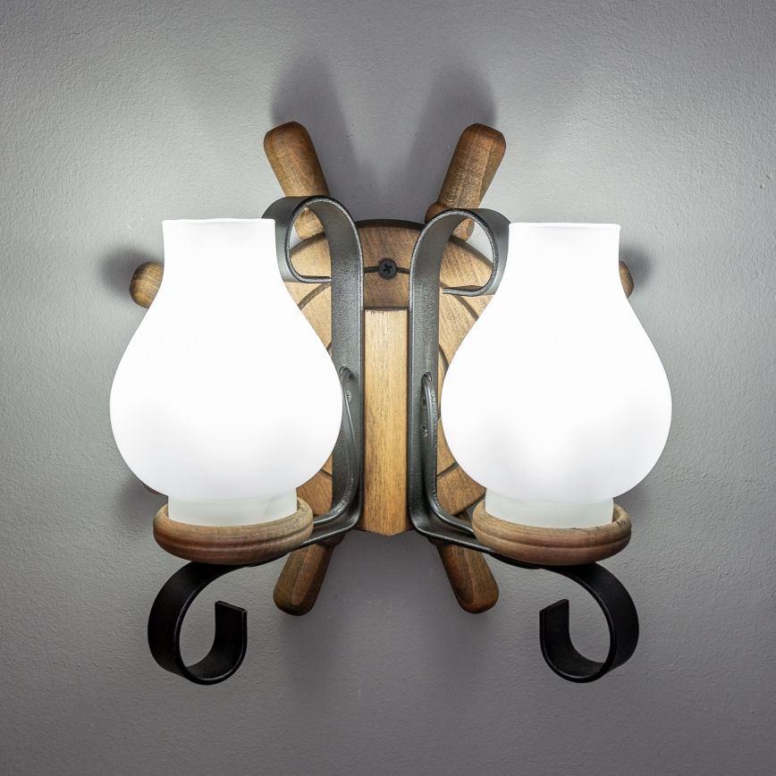 Brilagi - Wall light TIMONA 2xE14/40W/230V beech