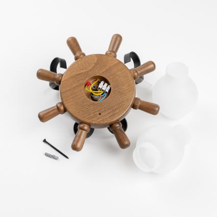 Brilagi - Wall light TIMONA 2xE14/40W/230V beech/walnut