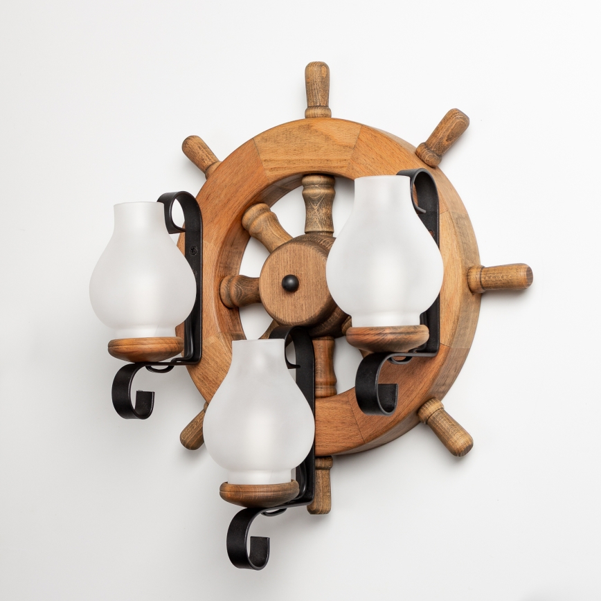 Brilagi - Wall light TIMONA 3xE14/40W/230V beech