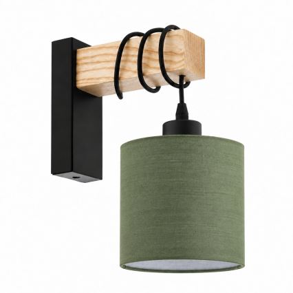 BRILAGI - Wall-mounted light NUBILA 1xE27/60W/230V brown/black/green
