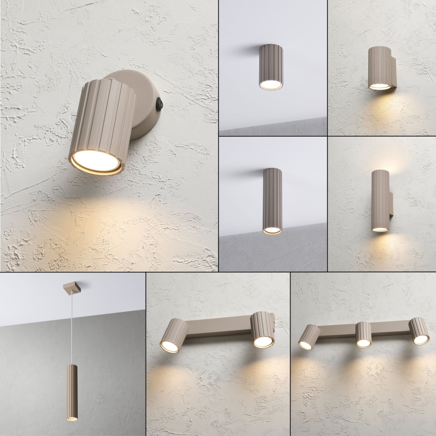 Brilagi - Wall-mounted spotlight CRISPINA 1xGU10/10W/230V beige
