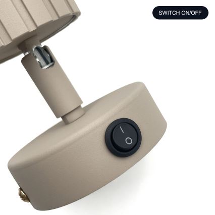 Brilagi - Wall-mounted spotlight CRISPINA 1xGU10/10W/230V beige