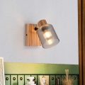 Brilagi - Wall-mounted spotlight HYGGE 1xE14/15W/230V rubberwood/smoked