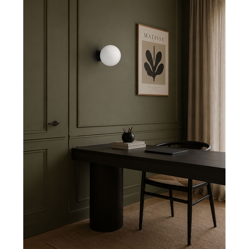 BRILAGI - Wall sconce POLOS 1xE27/40W/230V Ø 20 cm black