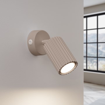 Brilagi - Wall spotlight CRESTO 1xGU10/10W/230V taupe