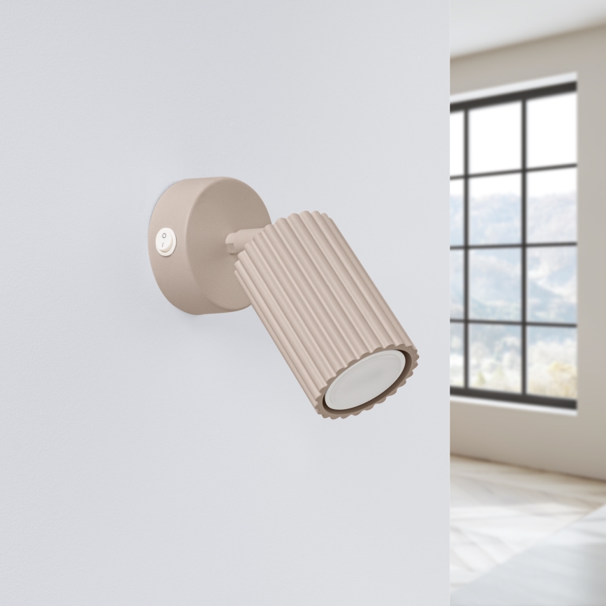 Brilagi - Wall spotlight CRESTO 1xGU10/10W/230V taupe