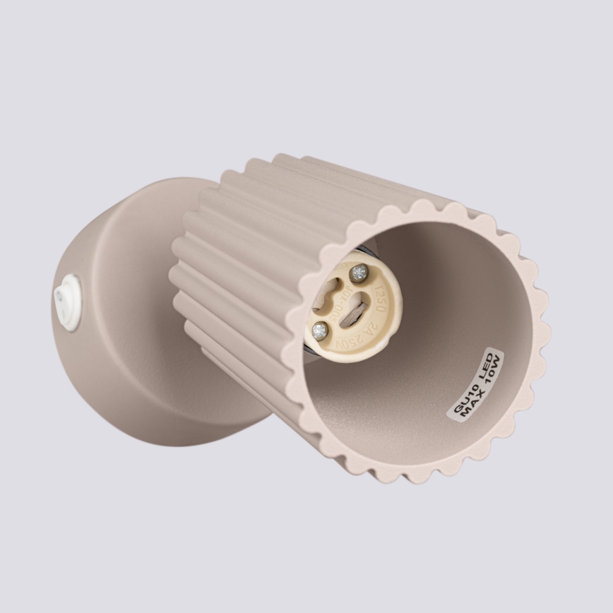 Brilagi - Wall spotlight CRESTO 1xGU10/10W/230V taupe