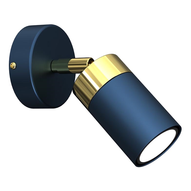 Brilagi - Wall spotlight POKER 1xGU10/25W/230V blue/gold