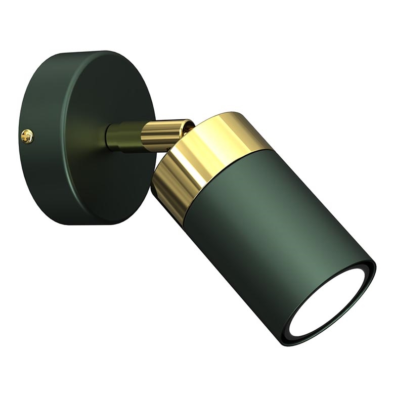 Brilagi - Wall spotlight POKER 1xGU10/25W/230V green/gold