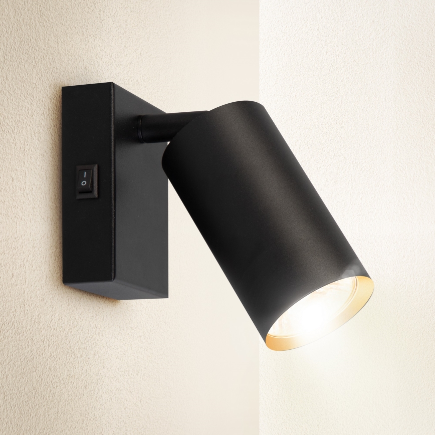 Brilagi - Wall spotlight SELE 1xGU10/30W/230V black/gold