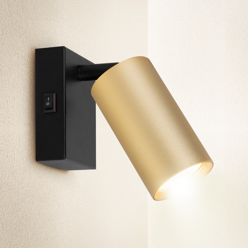 Brilagi - Wall spotlight SELE 1xGU10/30W/230V black/gold