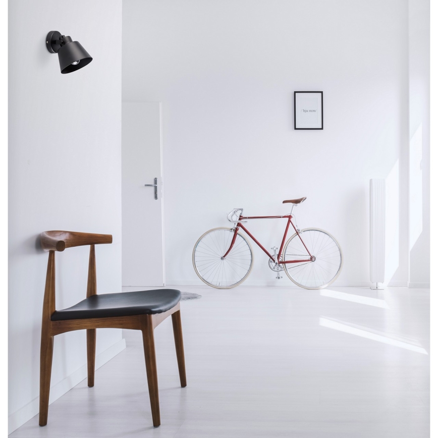 Brilagi - Wall spotlight TECHNO 1xE27/60W/230V black