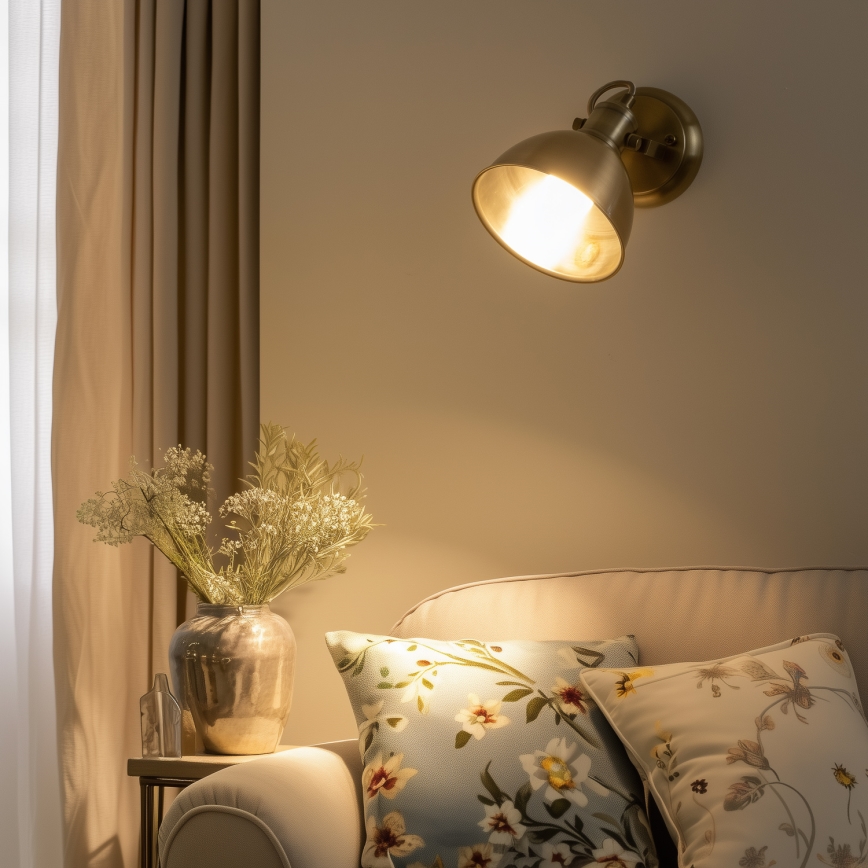Brilagi - Wall spotlight TECHNO 1xE27/60W/230V bronze