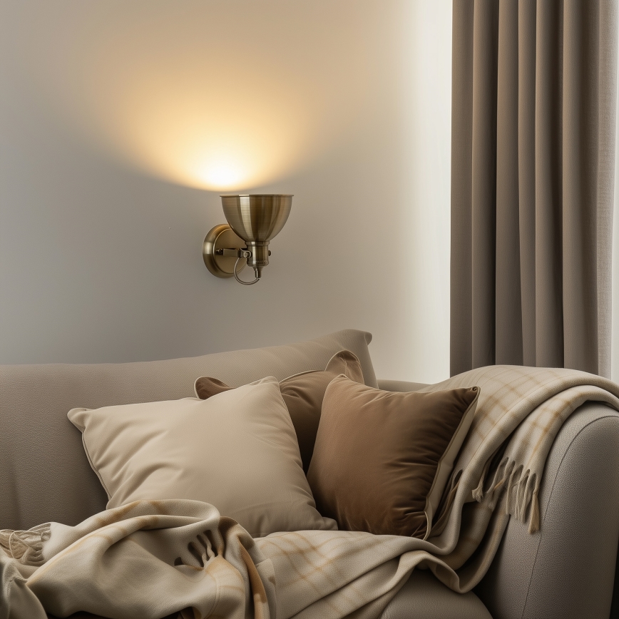 Brilagi - Wall spotlight TECHNO 1xE27/60W/230V bronze