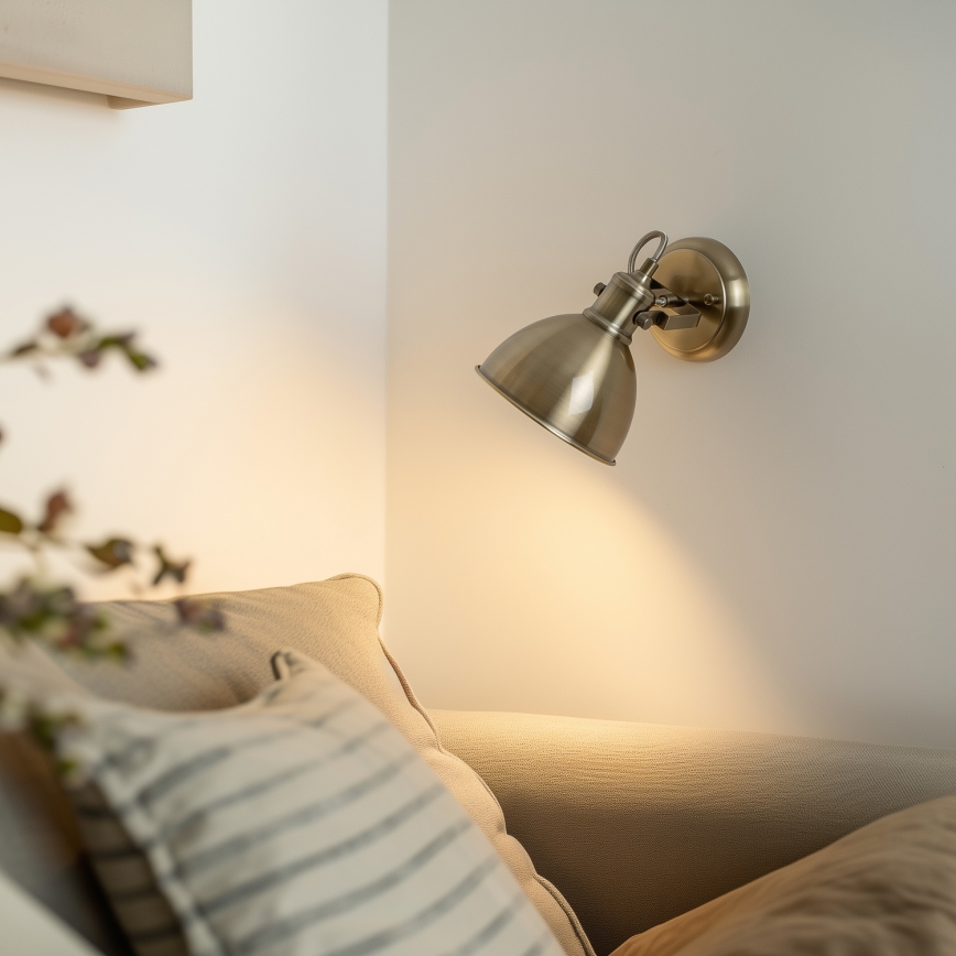 Brilagi - Wall spotlight TECHNO 1xE27/60W/230V bronze