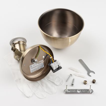 Brilagi - Wall spotlight TECHNO 1xE27/60W/230V bronze