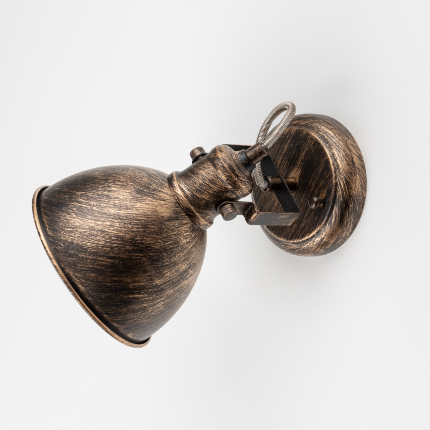 Brilagi - Wall spotlight TECHNO 1xE27/60W/230V bronze/patina