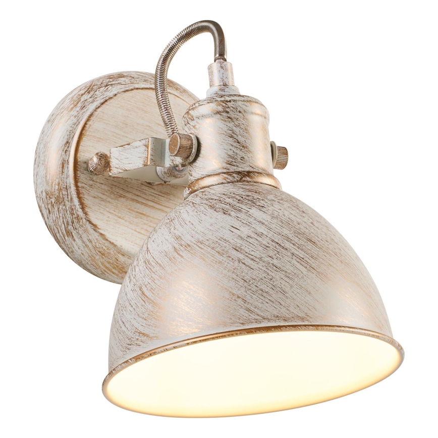 Brilagi - Wall spotlight TECHNO 1xE27/60W/230V creamy/patina