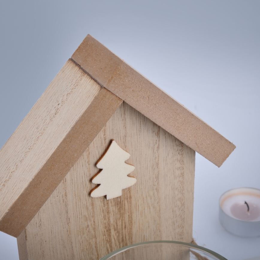 Brilagi - Wooden tea light candle holder