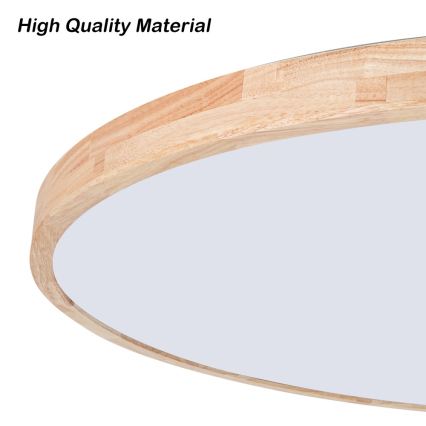 BRILAGI - WOODLINE LED dimmable ceiling light LED/100W/230V 3000-6000K oak diam. 80 cm + remote control