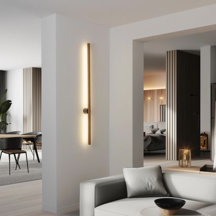 Brilagi - WOODY LINE LED Wall Light LED/7W/230V 4000K 60 cm Oak-Walnut