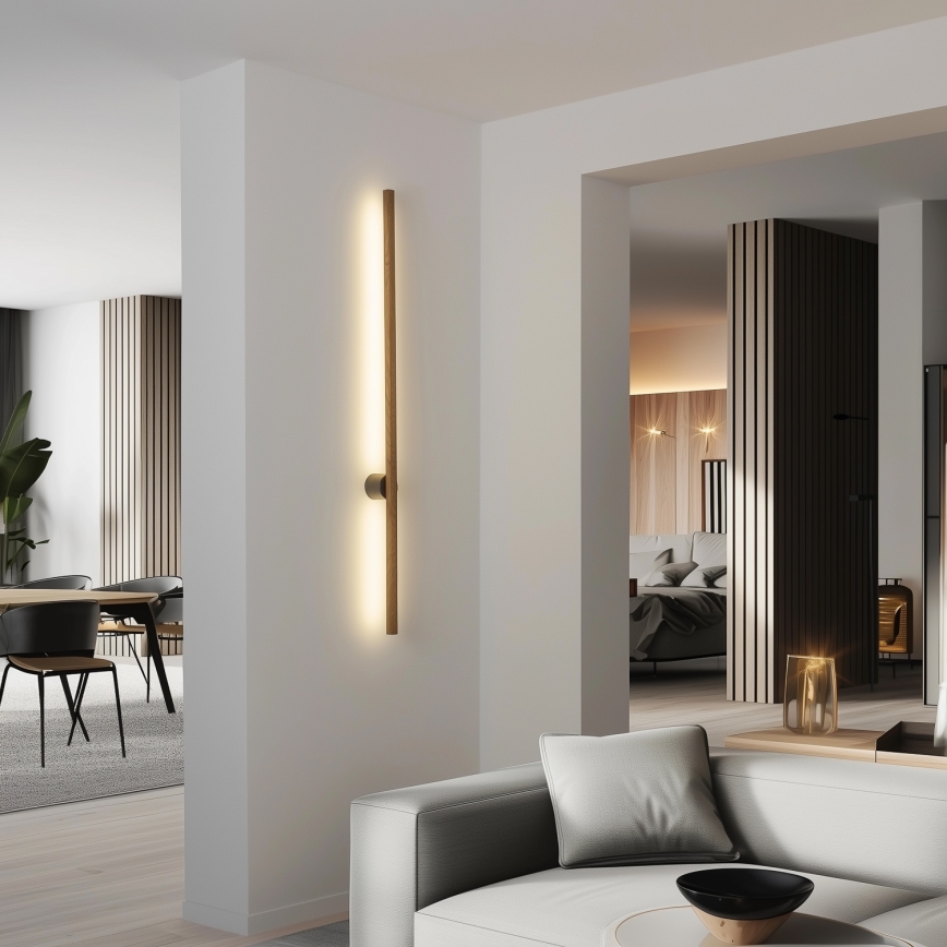 Brilagi - WOODY LINE LED Wall Light LED/7W/230V 4000K 60 cm Oak-Walnut