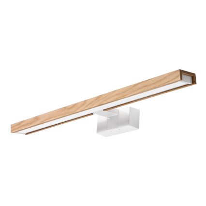 Brilagi - WOODY MIRROR 3-in-1 LED Bathroom Mirror Light LED/12W/230V 60 cm IP44 White/Oak