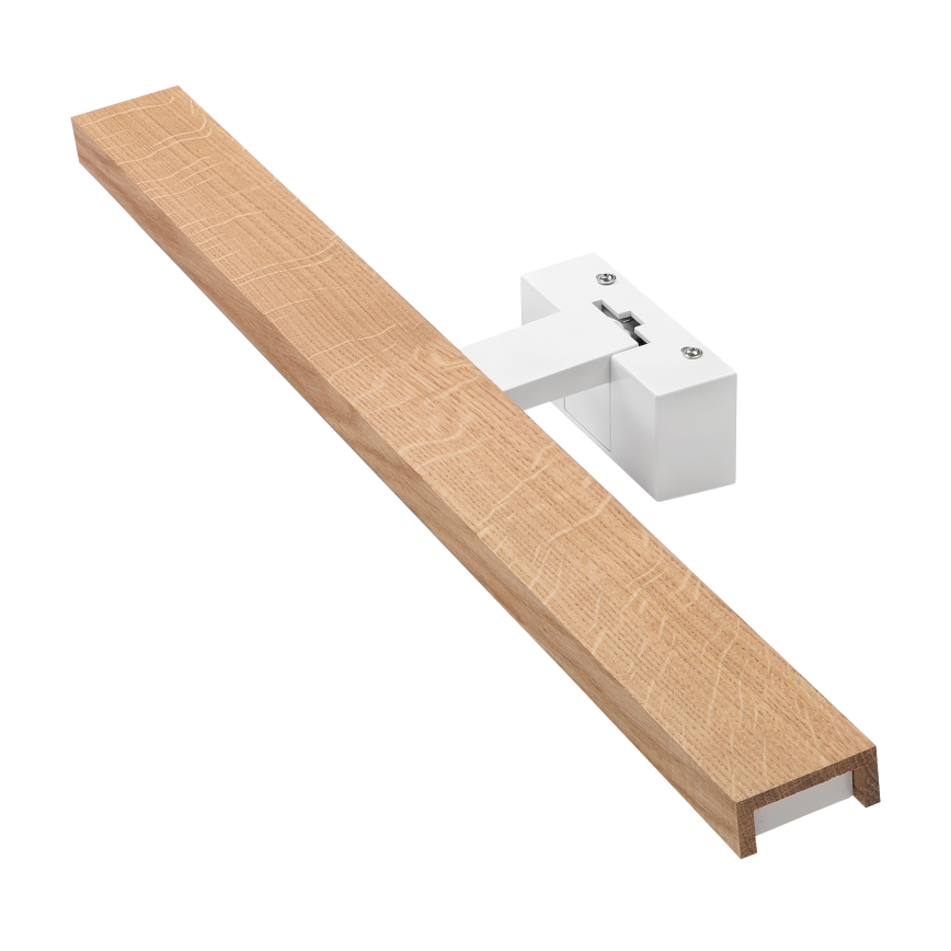 Brilagi - WOODY MIRROR 3-in-1 LED Bathroom Mirror Light LED/12W/230V 60 cm IP44 White/Oak