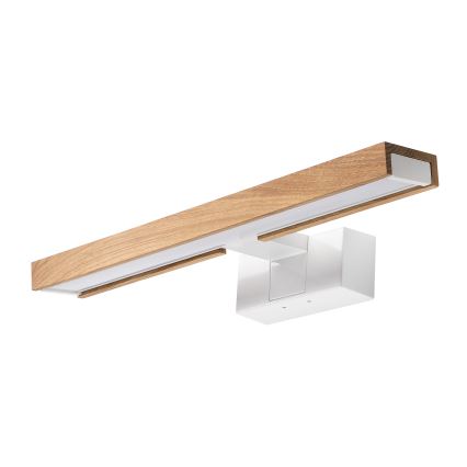 Brilagi - WOODY MIRROR LED 3-in-1 Bathroom Mirror Light, 8W/230V, 40 cm, IP44, White/Oak